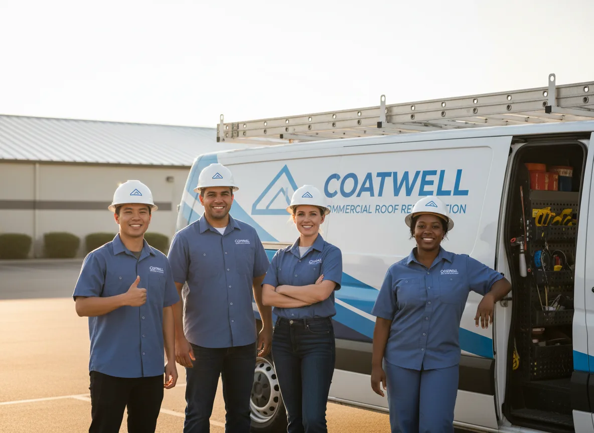 Commercial roof coating company in Dresser, WI